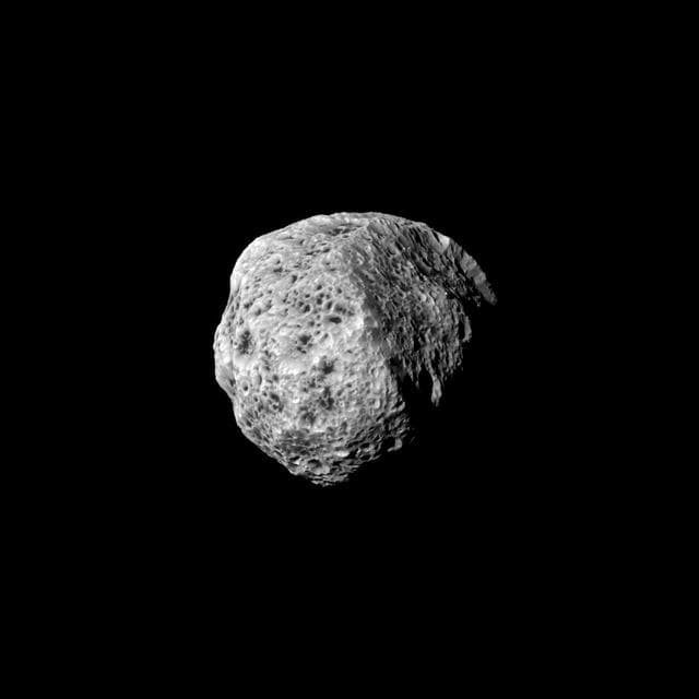 NASA image: Spongy Hyperion