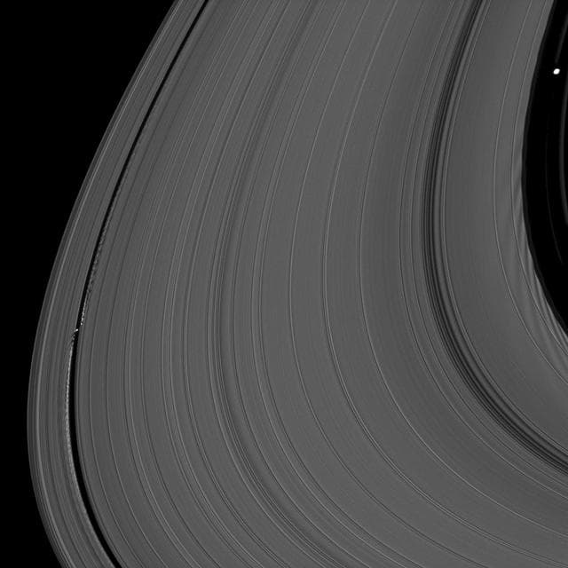 NASA image: Ring Moons Effects