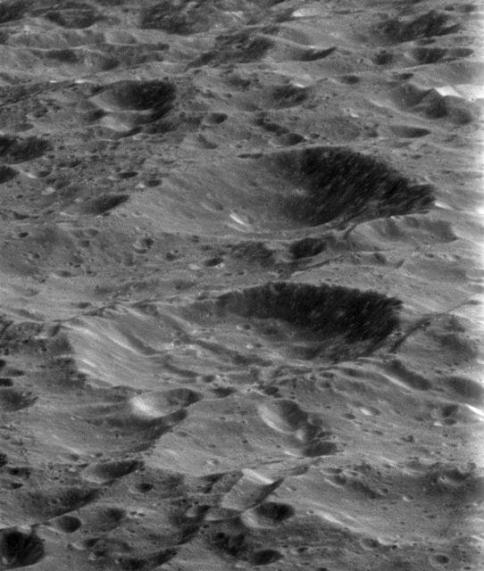 NASA image: Goodbye to Rhea