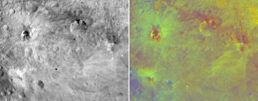 NASA image: False-Color Image of Vesta Equatorial Region