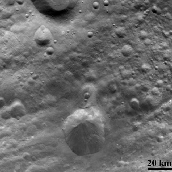 NASA image: Craters and Grooves
