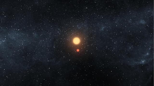 NASA image: A Dance of Two Suns and One Planet Artist Concept