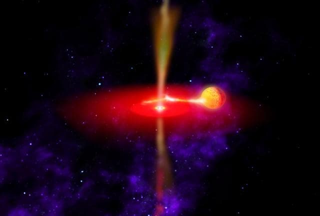 NASA image: Flaring Black Hole Artist Concept