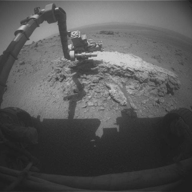 NASA image: Opportunity at Work Examining Tisdale 2, Sol 2695