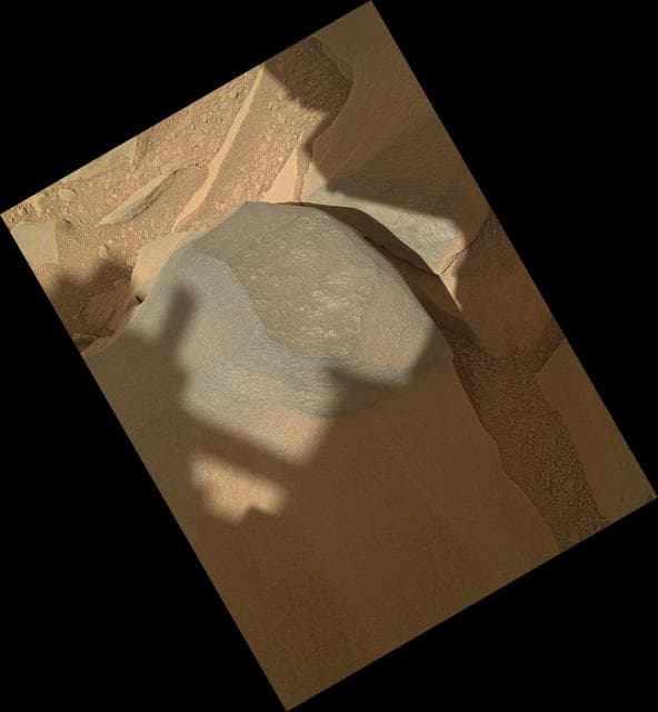 NASA image: Bathurst Inlet Rock on Curiosity Sol 54, Context View