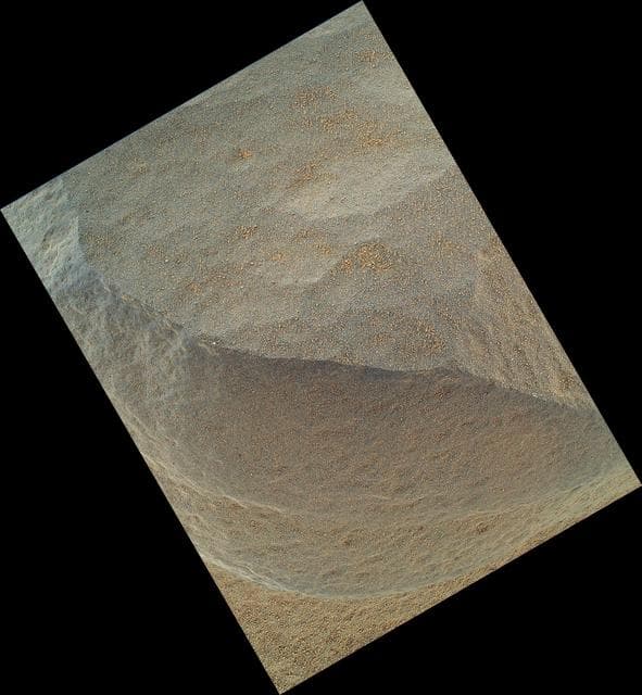 NASA image: Bathurst Inlet Rock on Curiosity Sol 54, Close-Up View