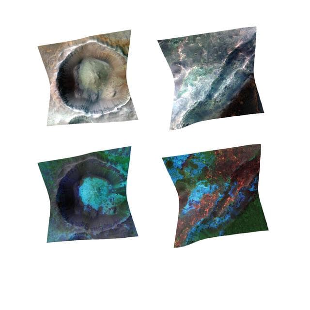 NASA image: Clay Minerals in Craters and Escarpments on Mars