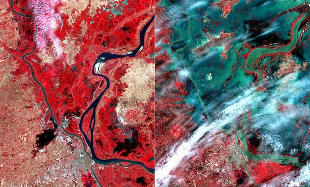 NASA image: NASA Spacecraft Images Cambodian Flooding