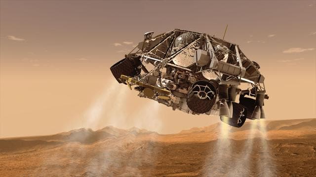 NASA image: Curiosity and Descent Stage, Artist Concept