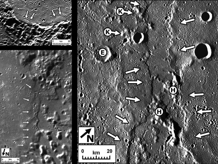 NASA image: Identifying Lava Flow Fronts on Mercury