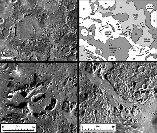 NASA image: Spectacular Volcanic Features on Mercury 