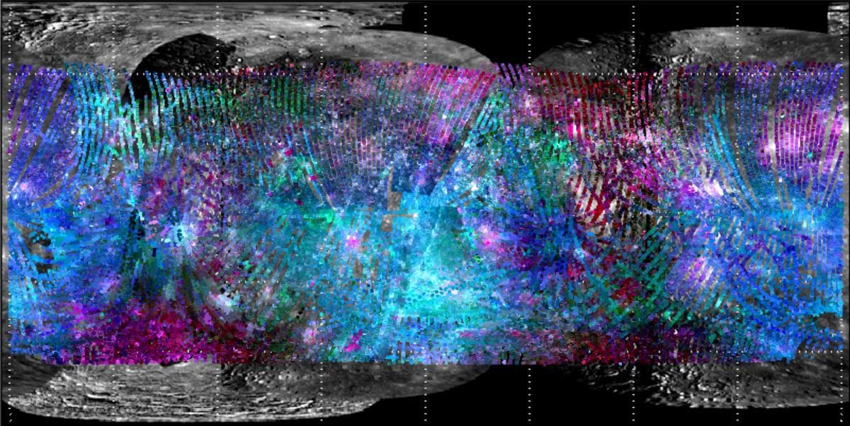 NASA image: Mapping Spectral Variations on Mercury with MASCS