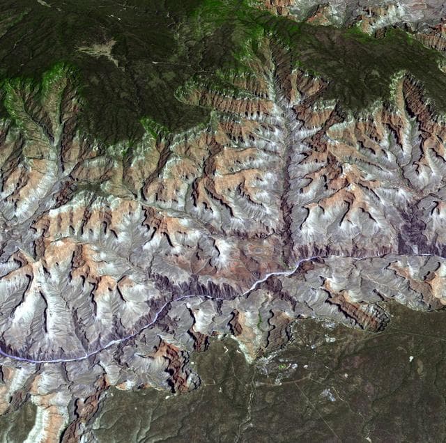 NASA image: NASA Satellite Reveals Grandeur of Arizona Grand Canyon