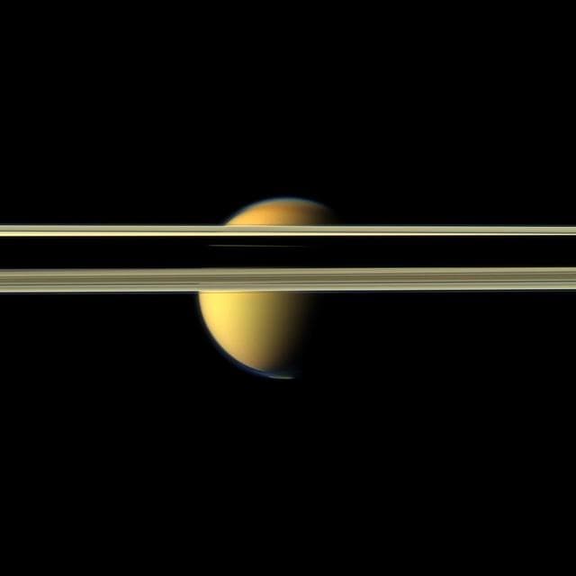 NASA image: Obscured by Rings