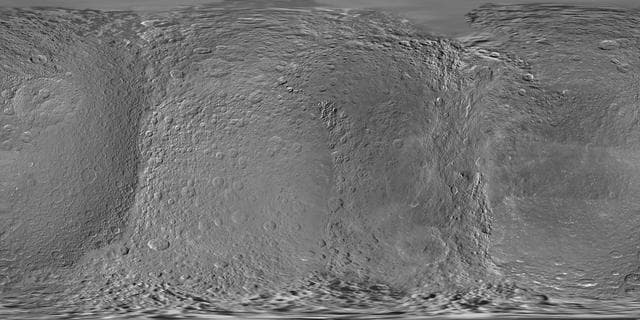 NASA image: Map of Rhea - March 2012