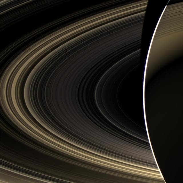 NASA image: Cassini Spies Bright Venus from Saturn Orbit