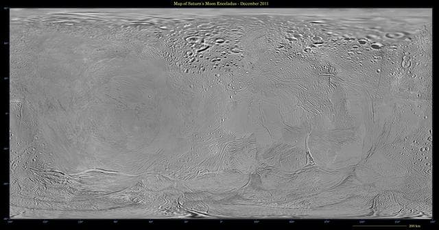 NASA image: Map of Enceladus - December 2011