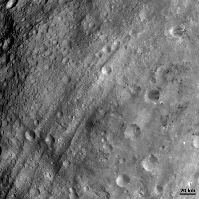 NASA image: Equatorial Troughs and Dark Material I