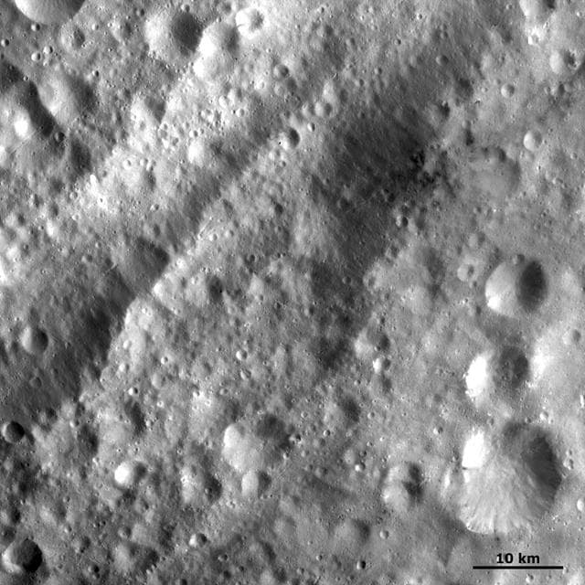 NASA image: Equatorial Troughs and Dark Material II