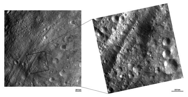 NASA image: Equatorial Troughs and Dark Material III