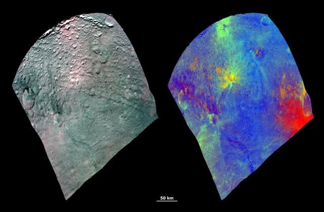 NASA image: Color Composite Images of Vesta