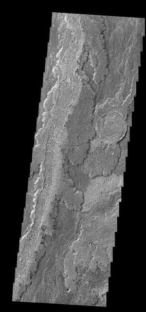 NASA image: Arsia Mons Flows