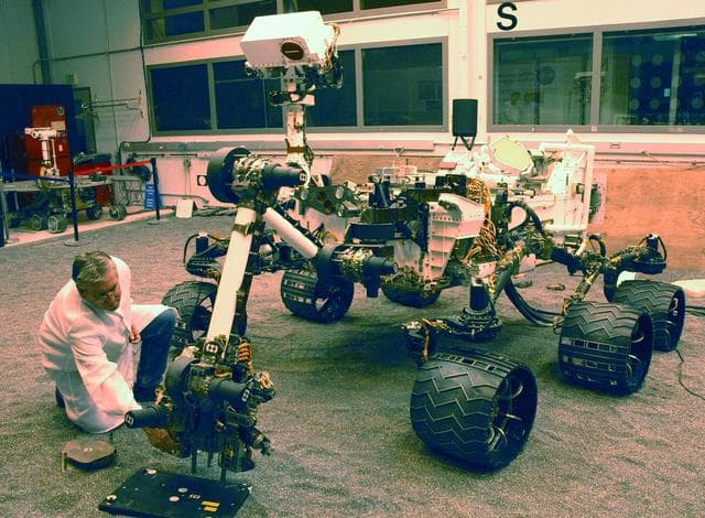 NASA image: Testing Precision of Movement of Curiosity Robotic Arm