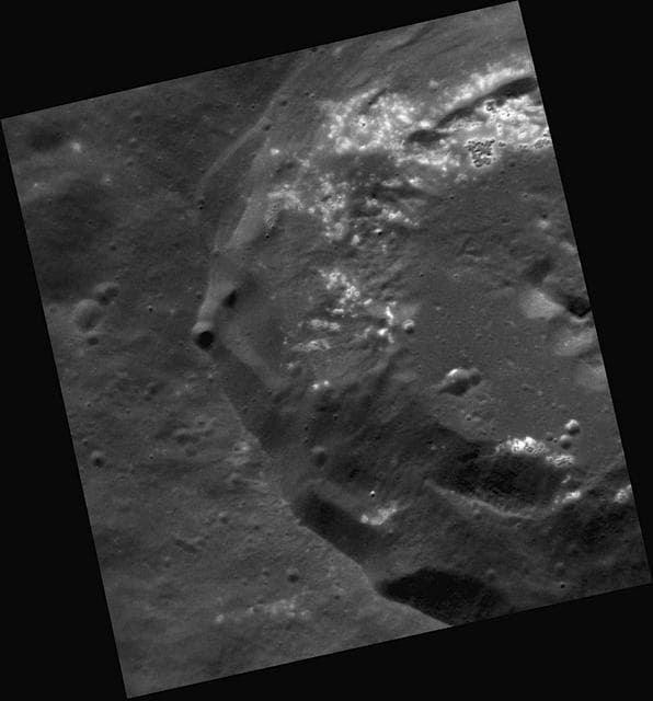 NASA image: The Sleepy Hollows of Mercury
