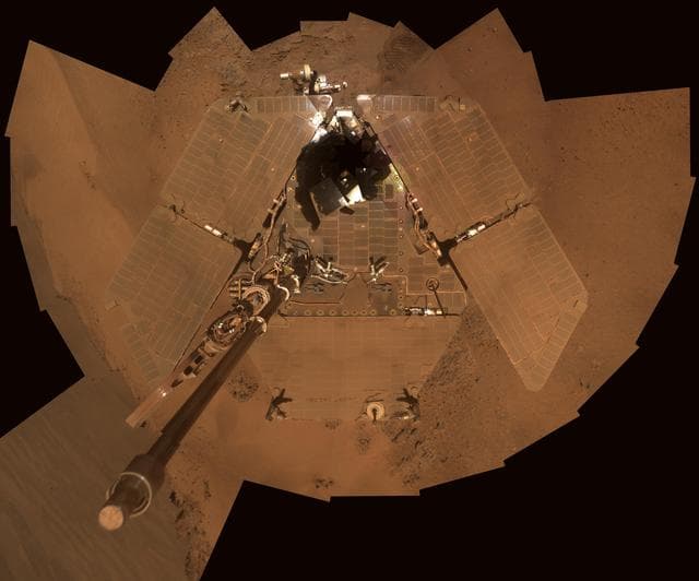 NASA image: Dusty Mars Rover Self Portrait
