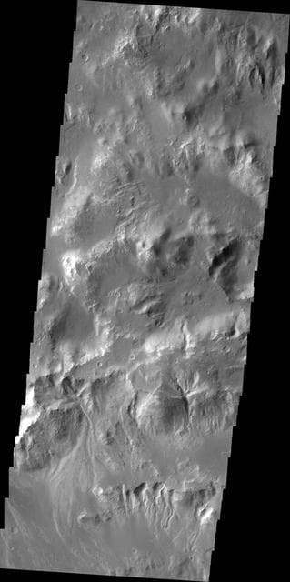 NASA image: Gullies in Holden Crater