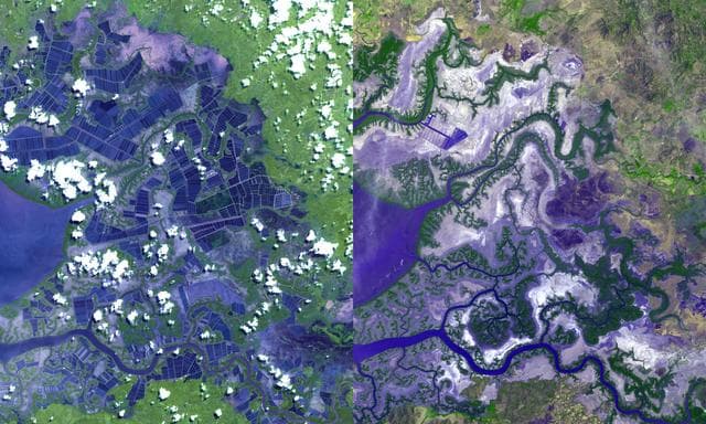 NASA image: Gulf of Fonseca, Honduras
