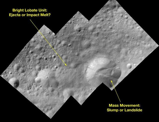 NASA image: Bright-Rayed Crater on Asteroid Vesta