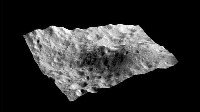 NASA image: Dark Hill on Asteroid Vesta Movie