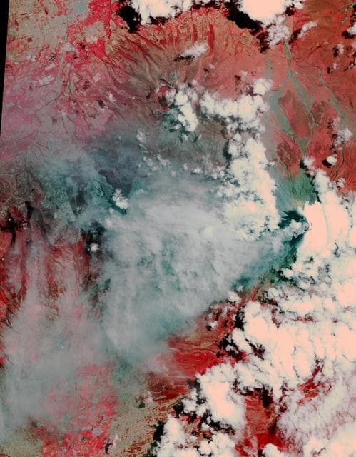 NASA image: Angry Ecuadorian Volcano Imaged by NASA Spacecraft