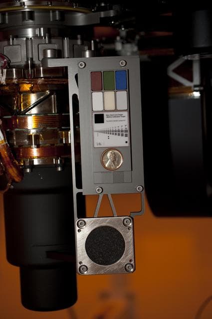 NASA image: Contact Instrument Calibration Targets on Mars Rover Curiosity
