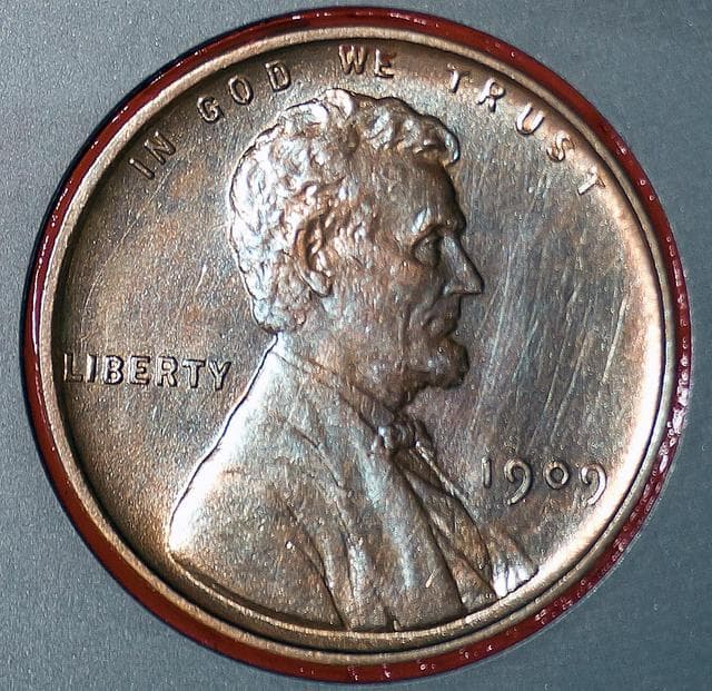 NASA image: Lincoln Cent on Mars Rover