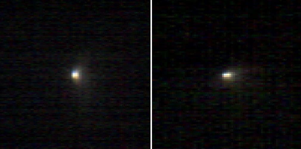 NASA image: Images From Mars-Orbiting Spectrometer Show Comet Coma