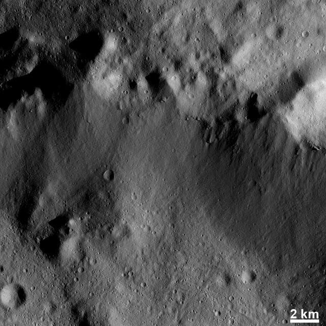 NASA image: Mass Wasting on Steep Slopes