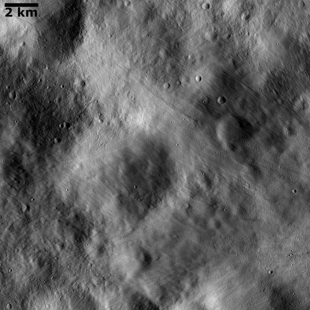 NASA image: Impact Ejecta Deposits Covering Underlying Topography