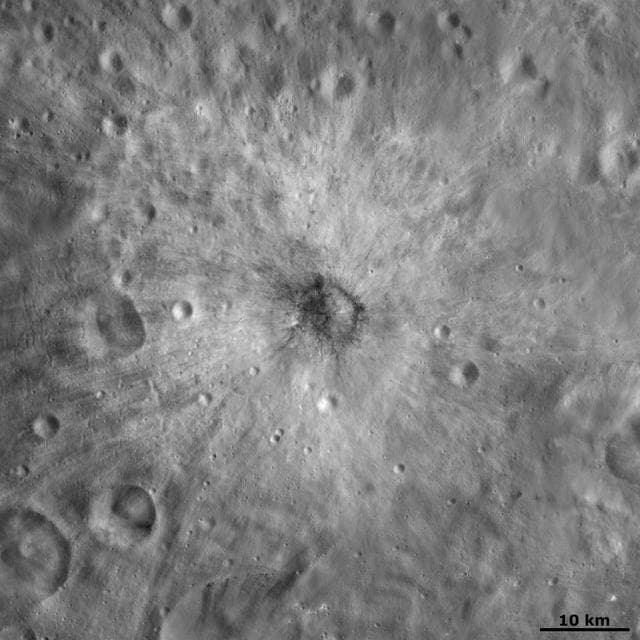 NASA image: Vibidia Crater