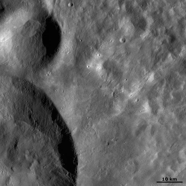 NASA image: Calpurnia and Minucia Craters