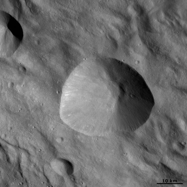 NASA image: Tarpeia Crater