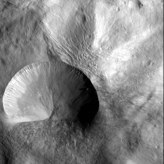 NASA image: Layered Young Crater