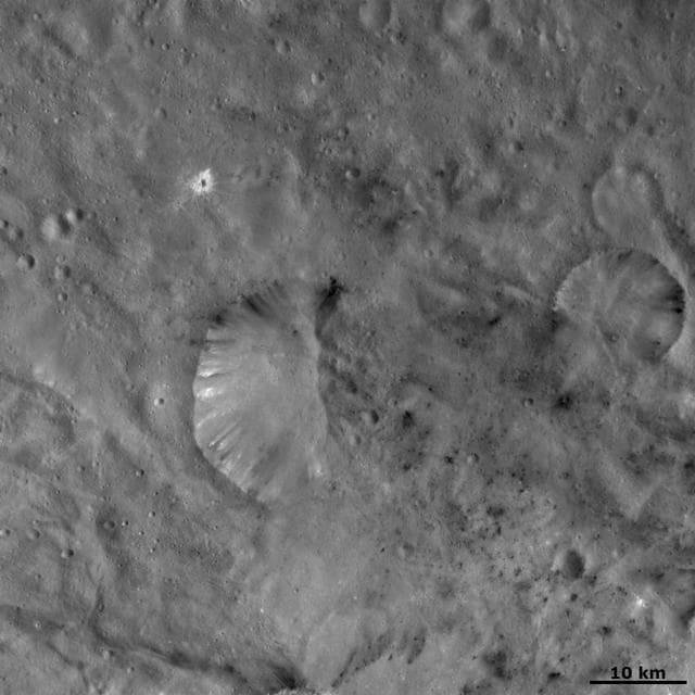 NASA image: Unusual Bipolar Crater