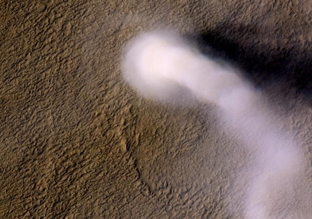 NASA image: Mars Whirling Dust Devil