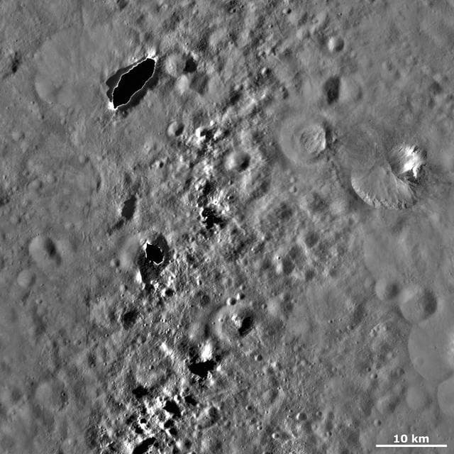 NASA image: Fabia Crater