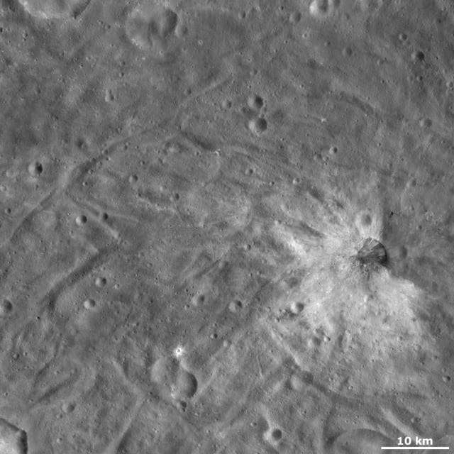 NASA image: Justina Crater