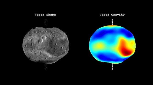 NASA image: Vesta Shape and Gravity