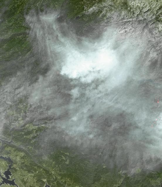 NASA Spacecraft Captures New Image of Third-Largest Wildfire in California History