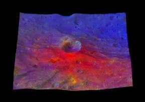 NASA image: Around Oppia Crater
